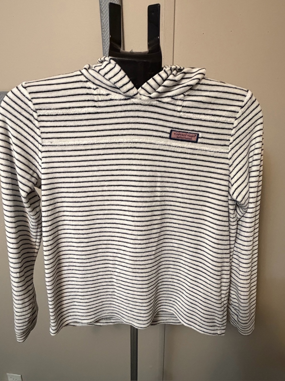 Kids Vineyard Vines Nautical Striped Knit Pullover Sweater - size Lg
